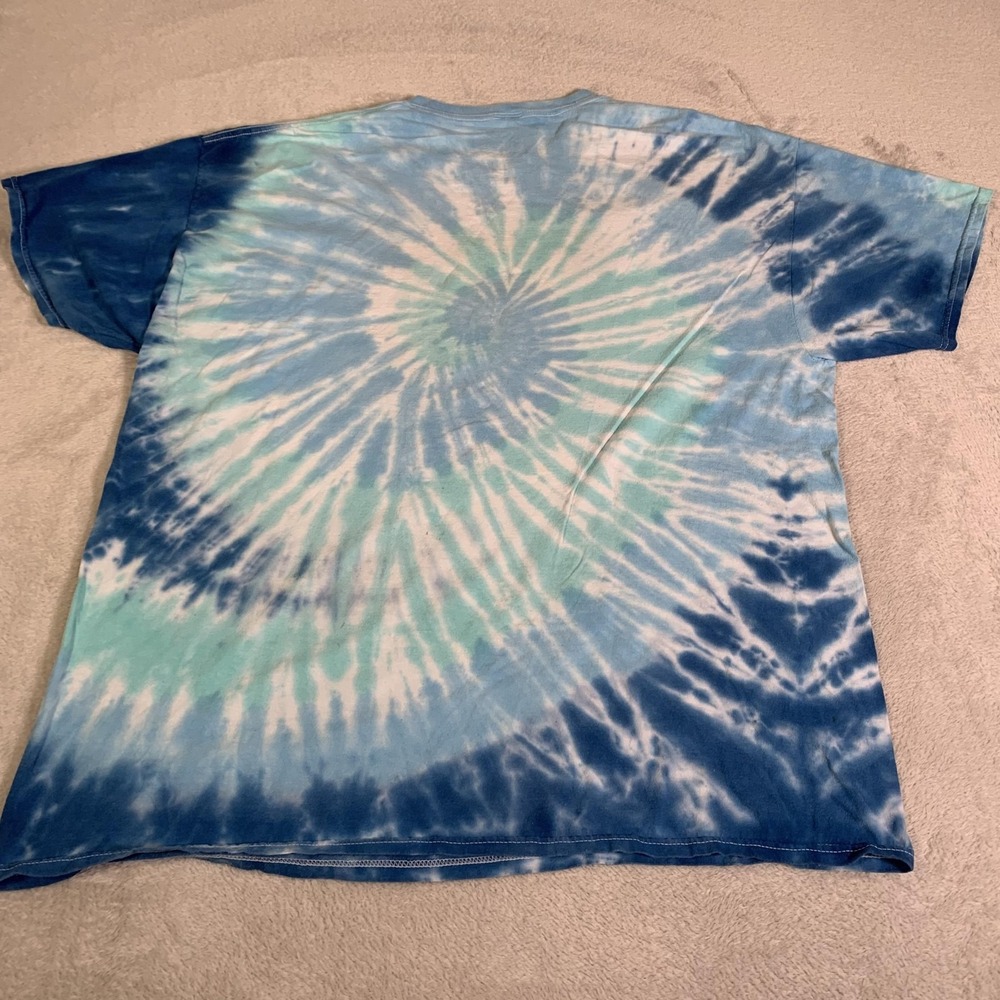 Grateful Dead Shirt Mens XL Blue Tie Dye Space Skull Cosmic Graphic Tee SS - Picture 7 of 7